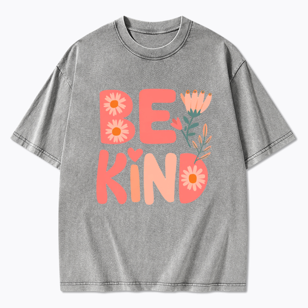 Pinky Be Kind Inspirational Washed T-Shirt