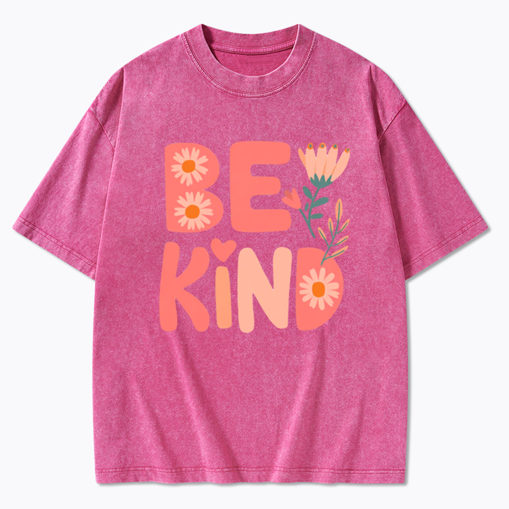 Pinky Be Kind Inspirational Washed T-Shirt