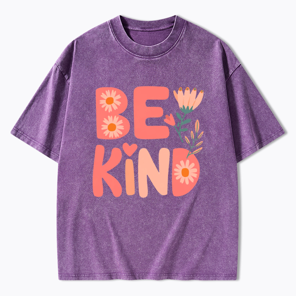 Pinky Be Kind Inspirational Washed T-Shirt