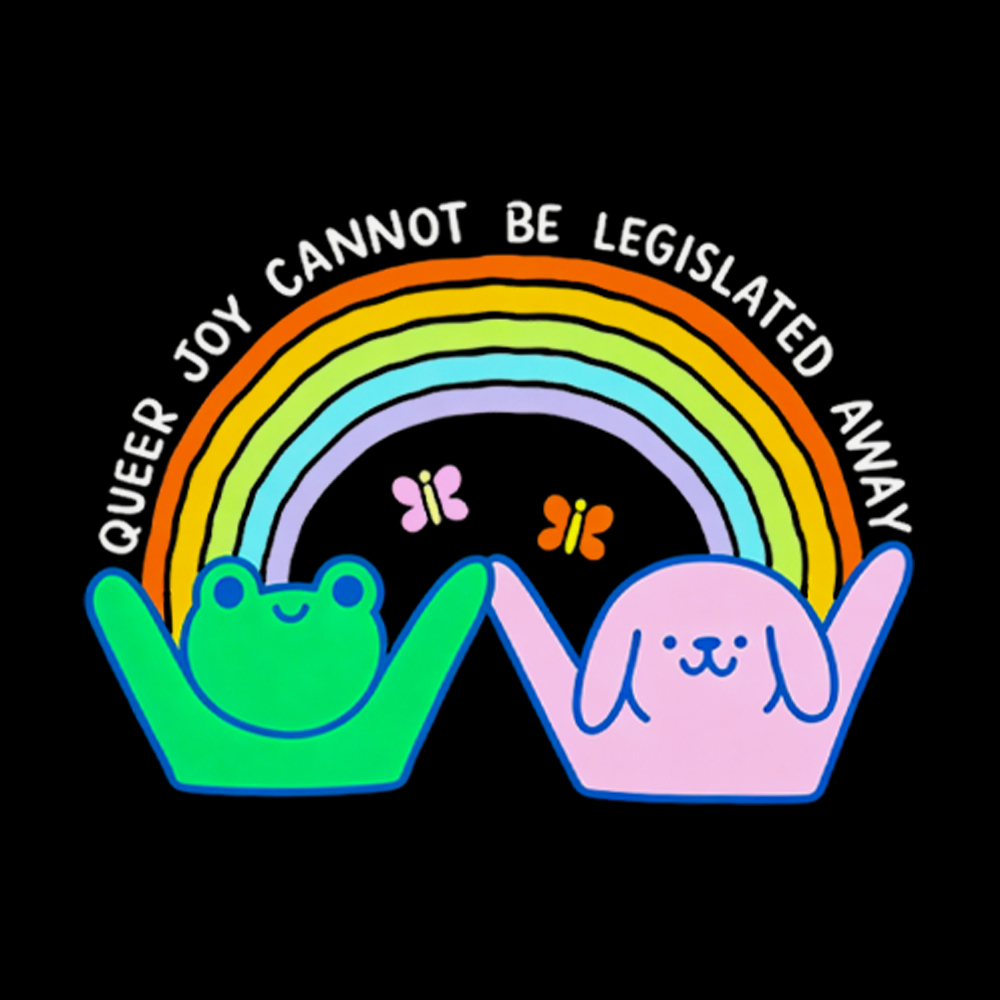 Queer Joy Cannot Be Legislated Away Washed T-Shirt