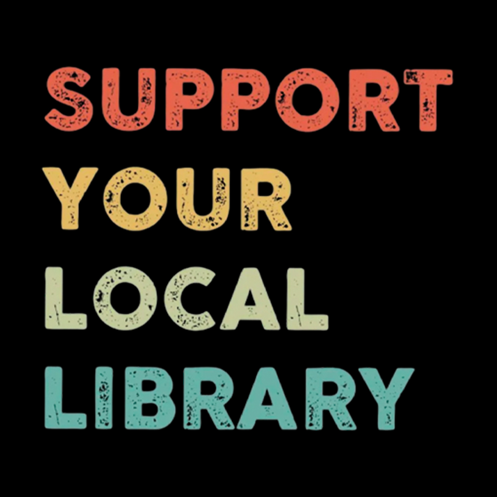 Support Your Local Library Washed T-Shirt