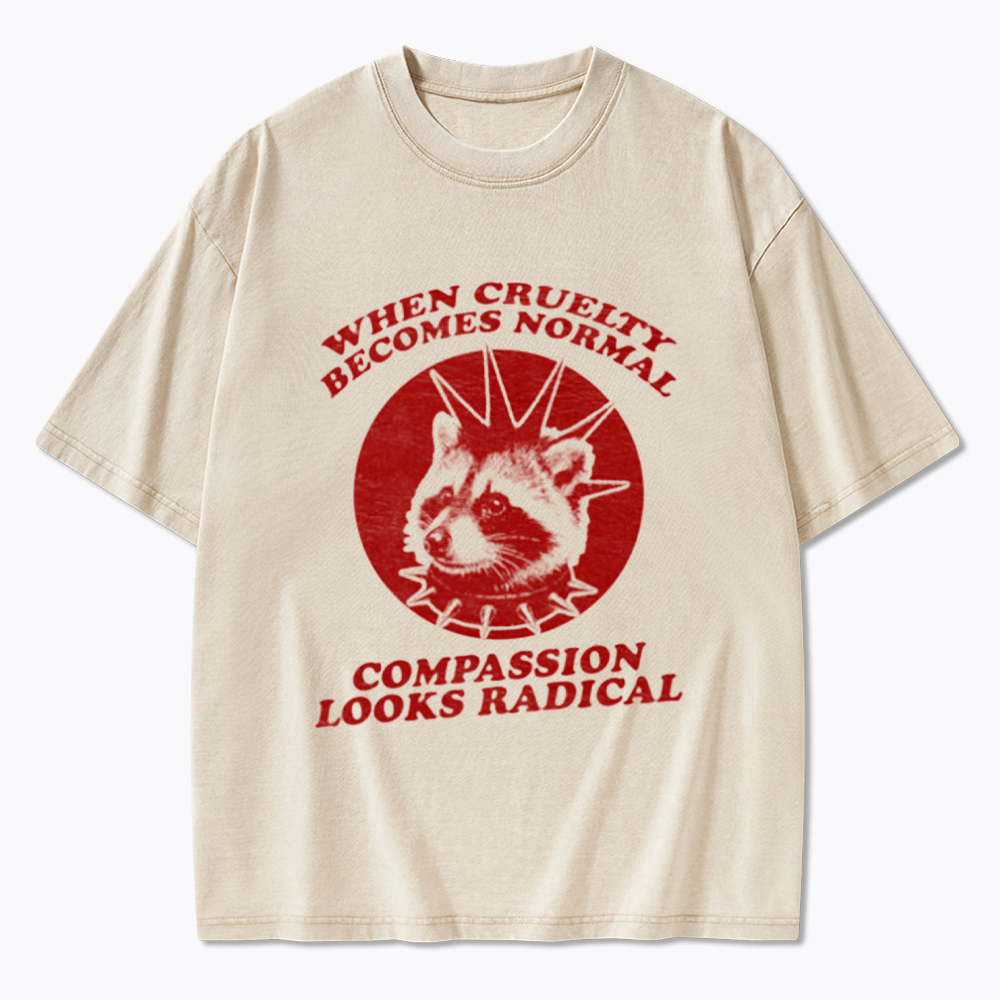 Feral Resistance Political Activist Washed T-Shirt