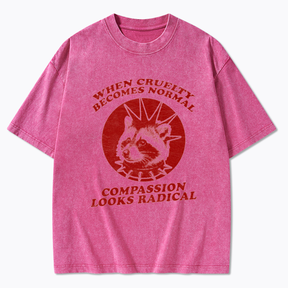 Feral Resistance Political Activist Washed T-Shirt