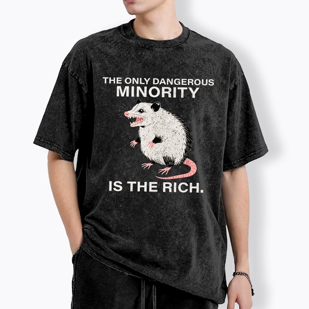 The Only Dangerous Minority is the Rich Washed T-Shirt