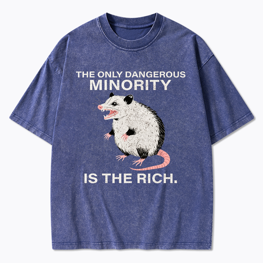 The Only Dangerous Minority is the Rich Washed T-Shirt