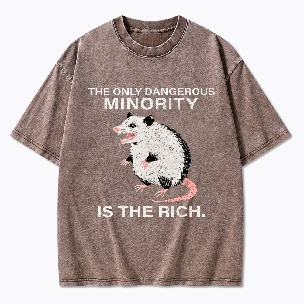 The Only Dangerous Minority is the Rich Washed T-Shirt