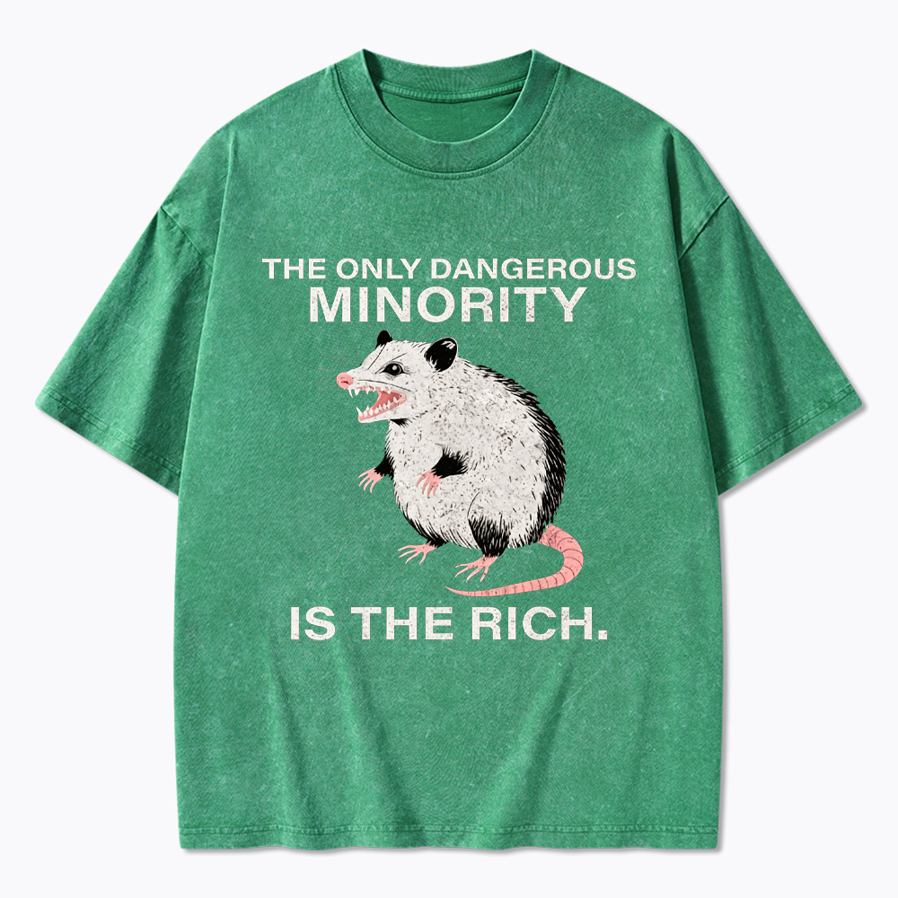 The Only Dangerous Minority is the Rich Washed T-Shirt
