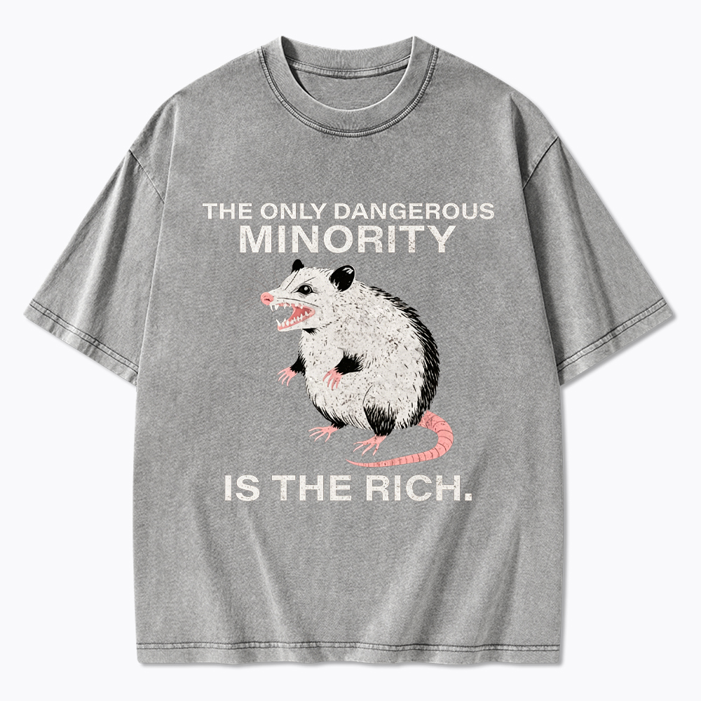 The Only Dangerous Minority is the Rich Washed T-Shirt