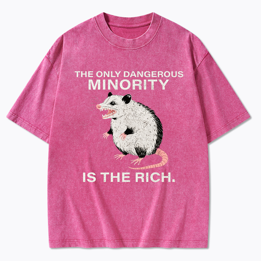 The Only Dangerous Minority is the Rich Washed T-Shirt