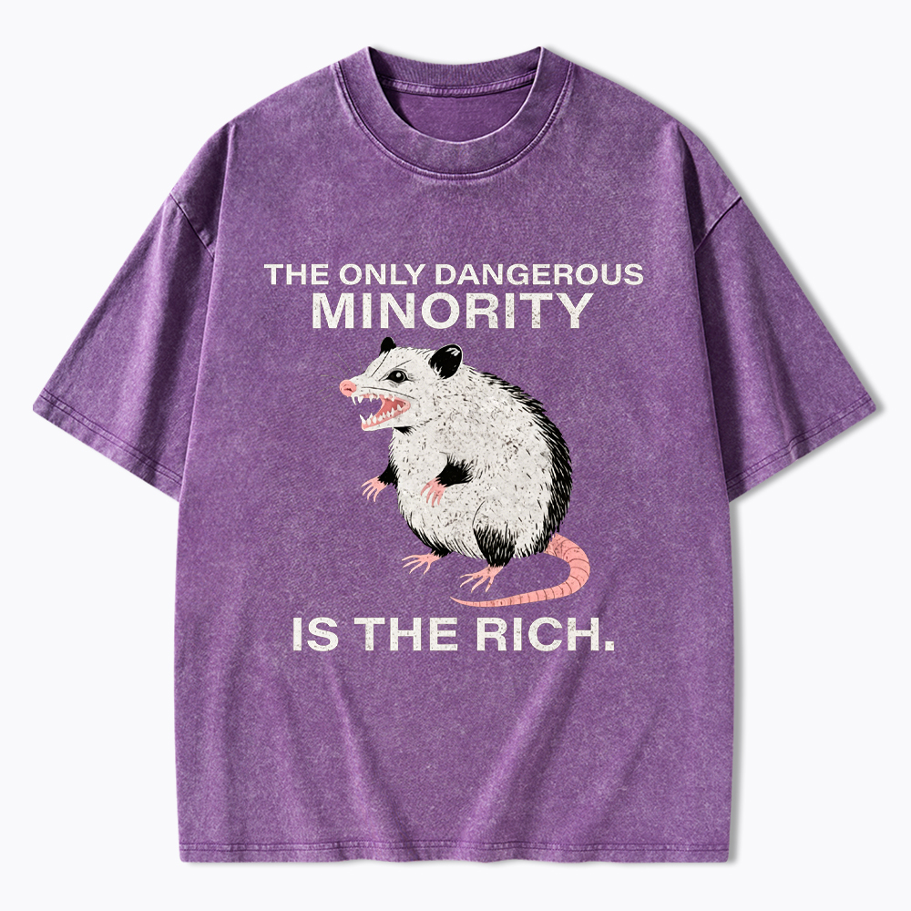 The Only Dangerous Minority is the Rich Washed T-Shirt