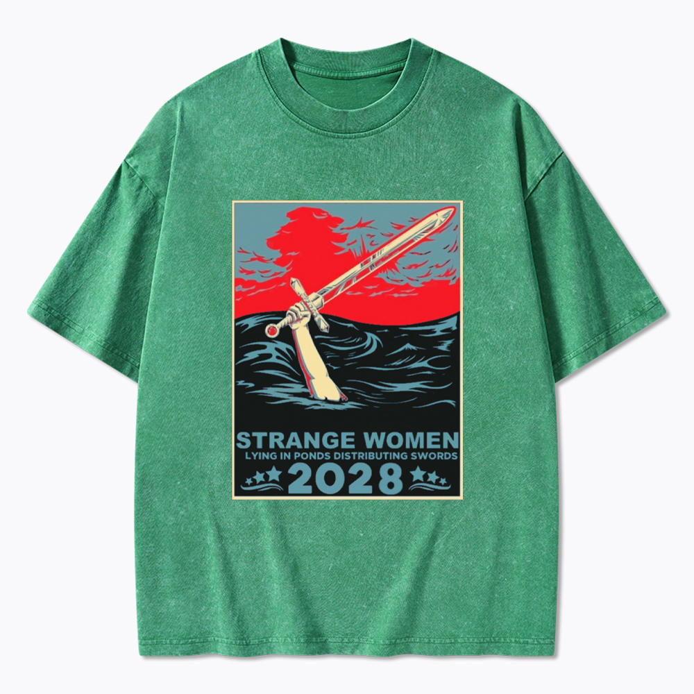 Strange Women Lying in Ponds 2028 Washed T-Shirt