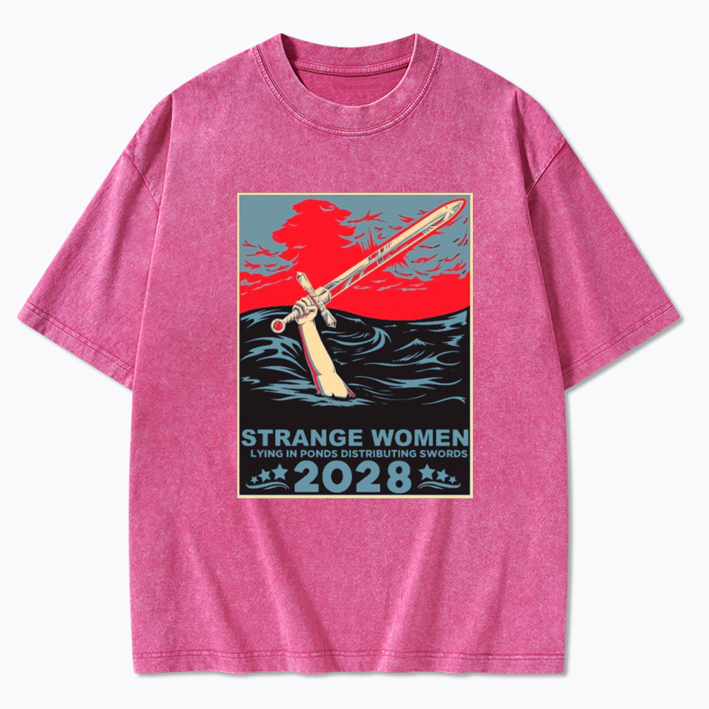 Strange Women Lying in Ponds 2028 Washed T-Shirt