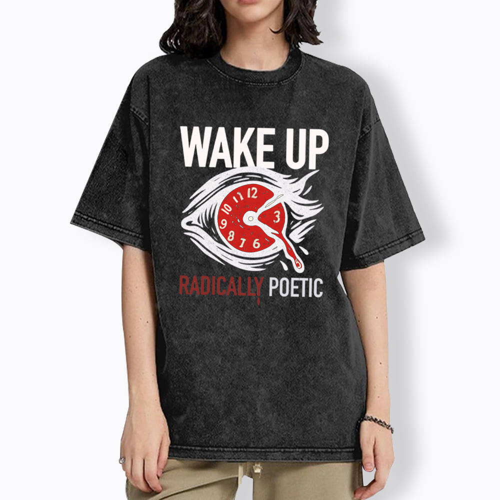 WAKE UP RADICALLY PORTIC Washed T-Shirt