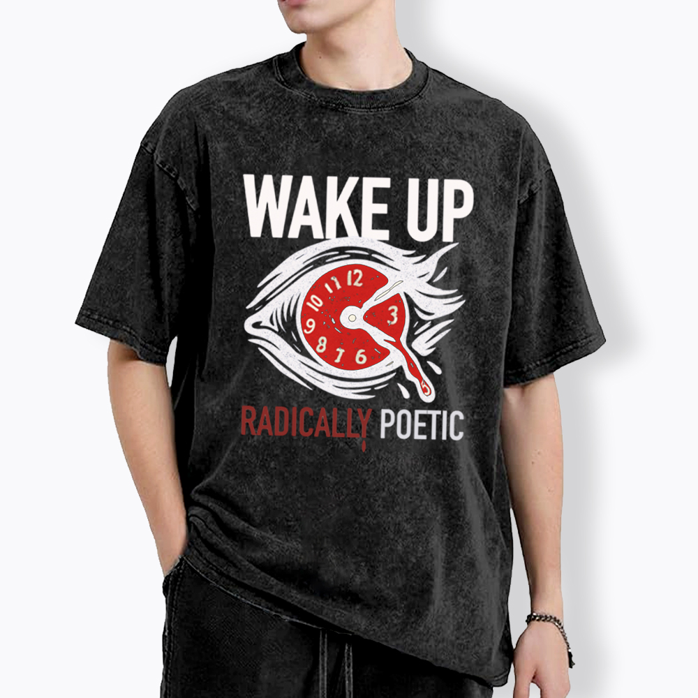 WAKE UP RADICALLY PORTIC Washed T-Shirt