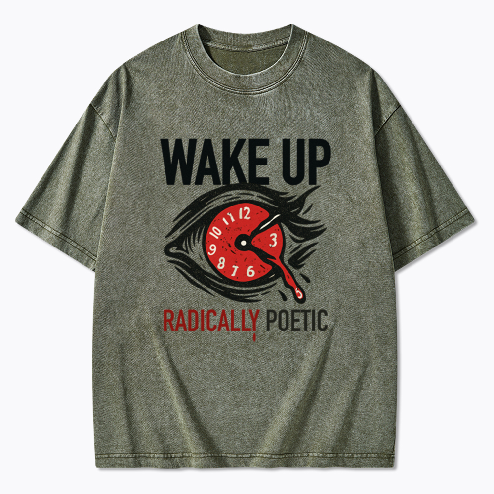 WAKE UP RADICALLY PORTIC Washed T-Shirt