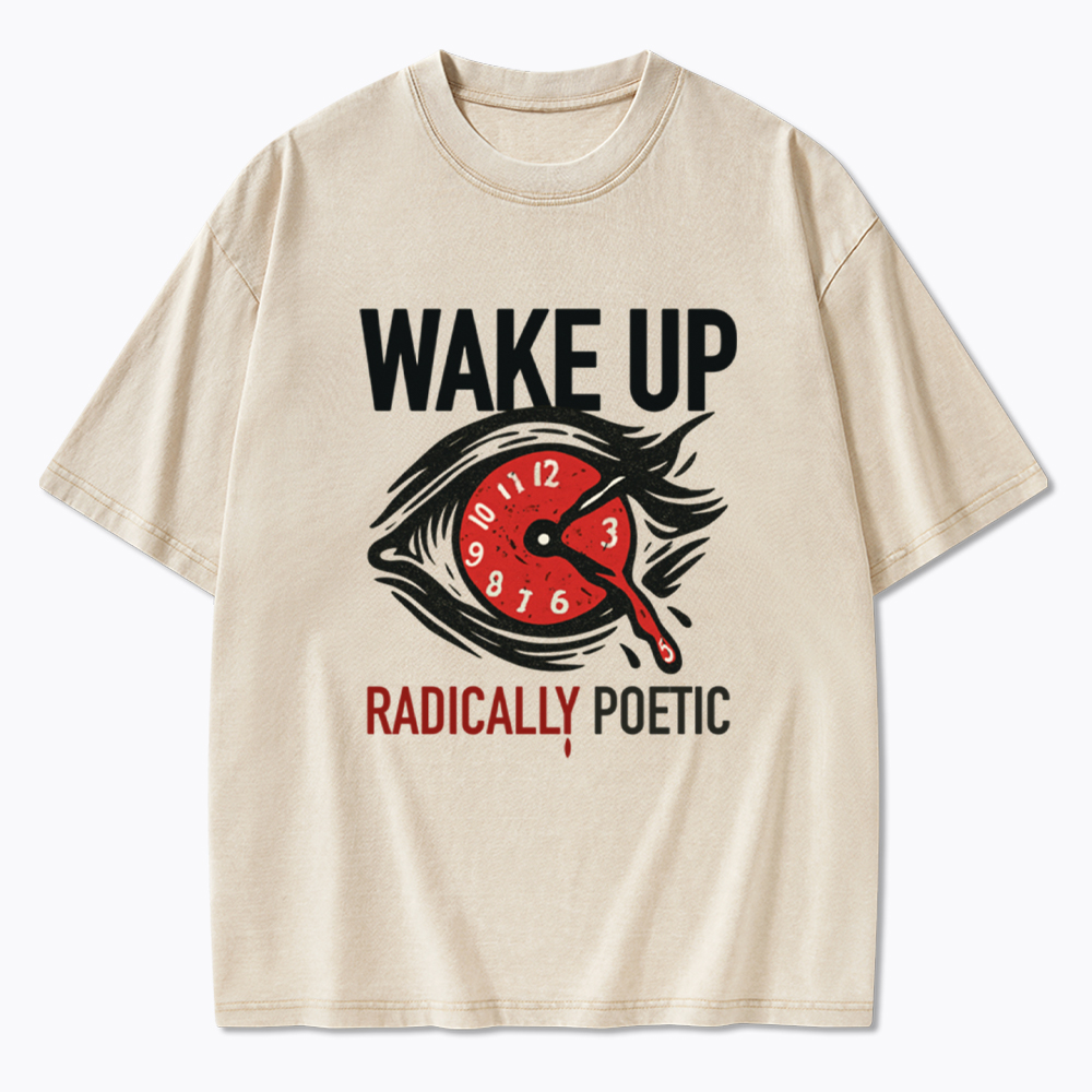 WAKE UP RADICALLY PORTIC Washed T-Shirt