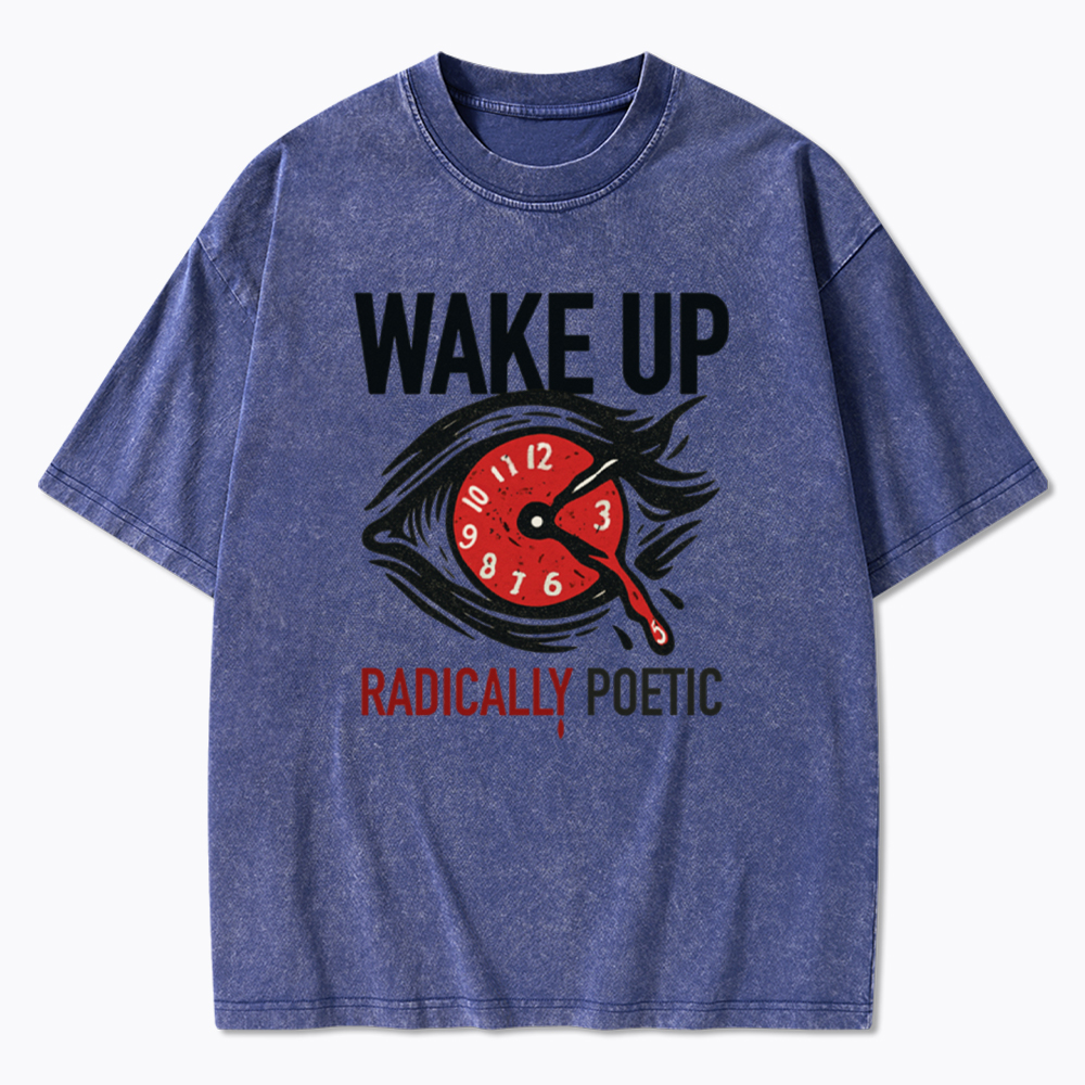 WAKE UP RADICALLY PORTIC Washed T-Shirt