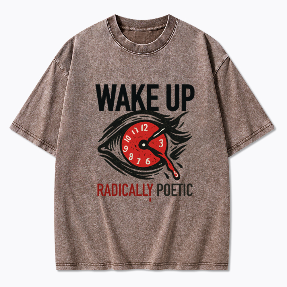WAKE UP RADICALLY PORTIC Washed T-Shirt