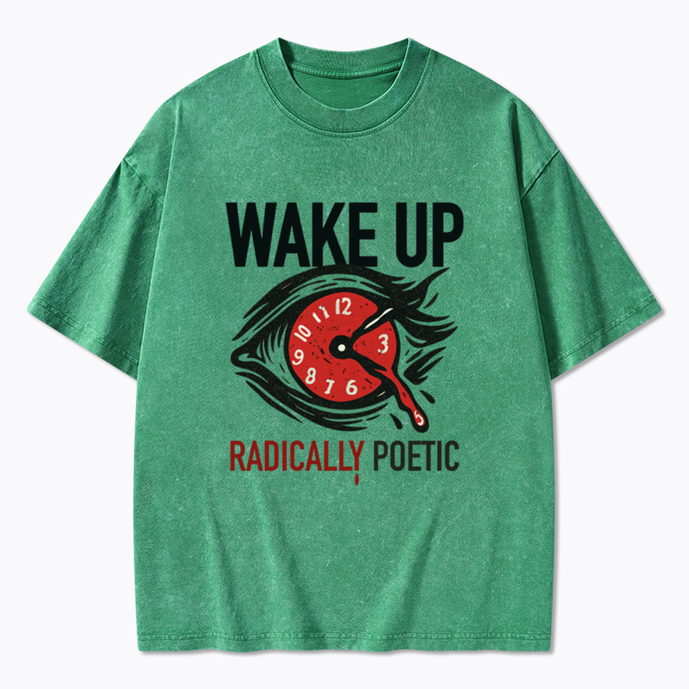 WAKE UP RADICALLY PORTIC Washed T-Shirt