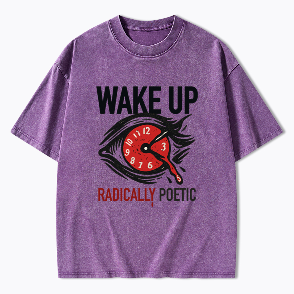 WAKE UP RADICALLY PORTIC Washed T-Shirt
