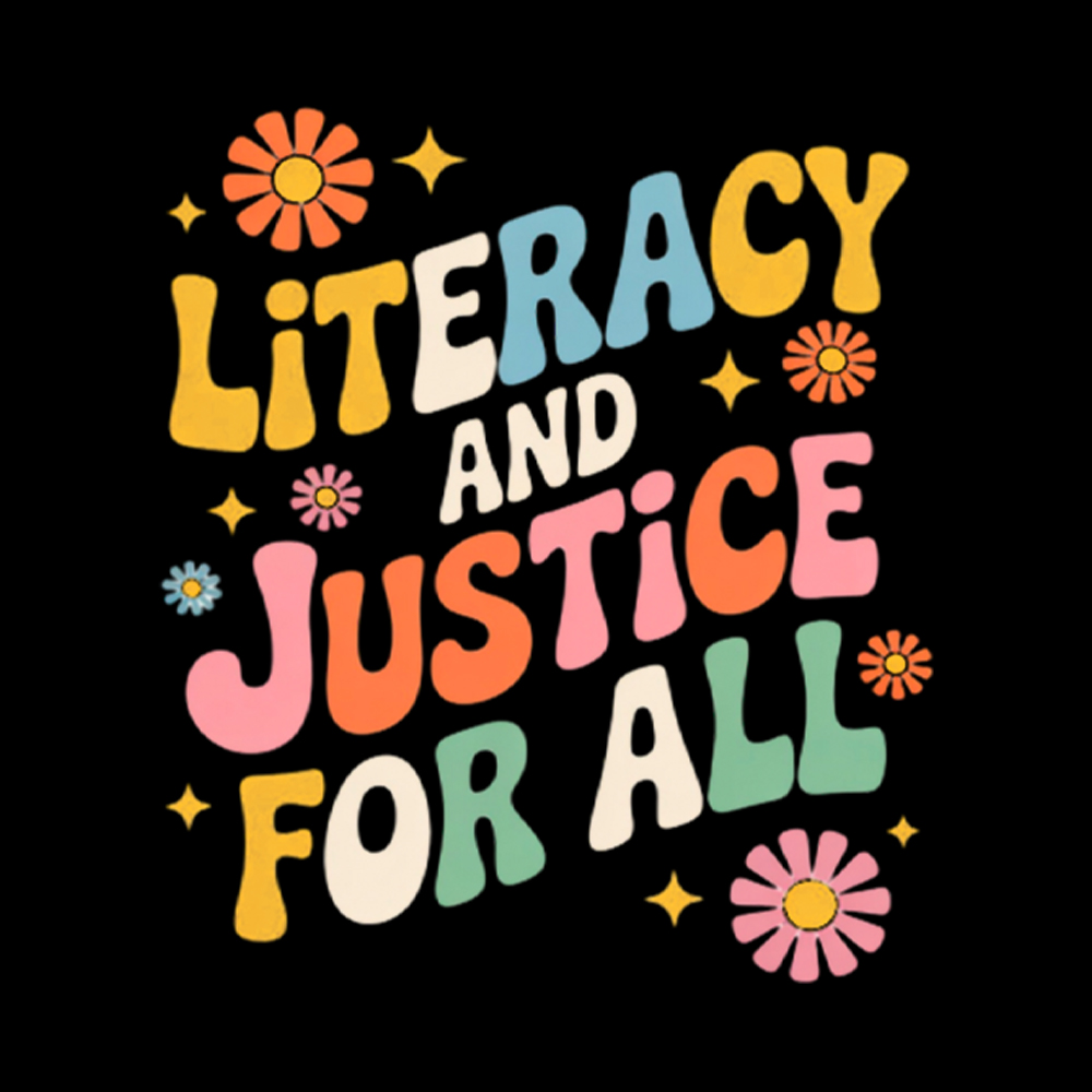 Literacy And Justice For All Washed T-Shirt