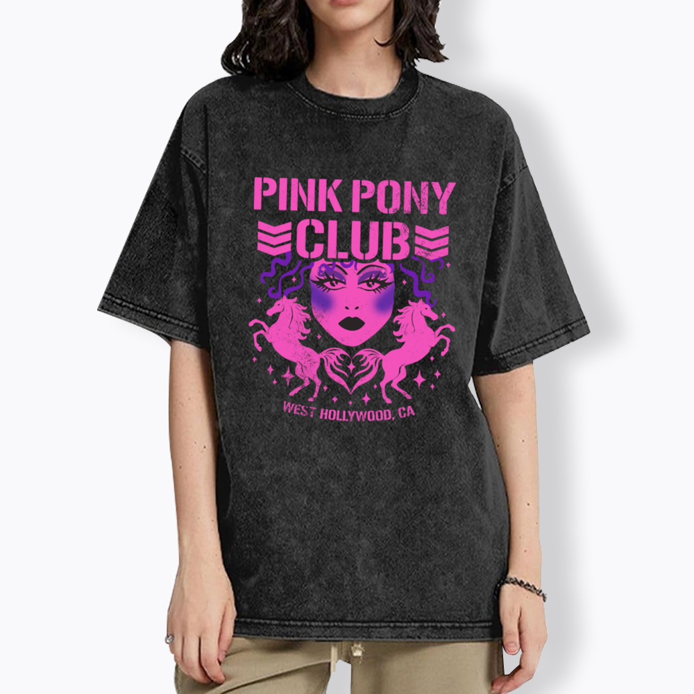 Pink Pony Bullet Club Washed T-Shirt