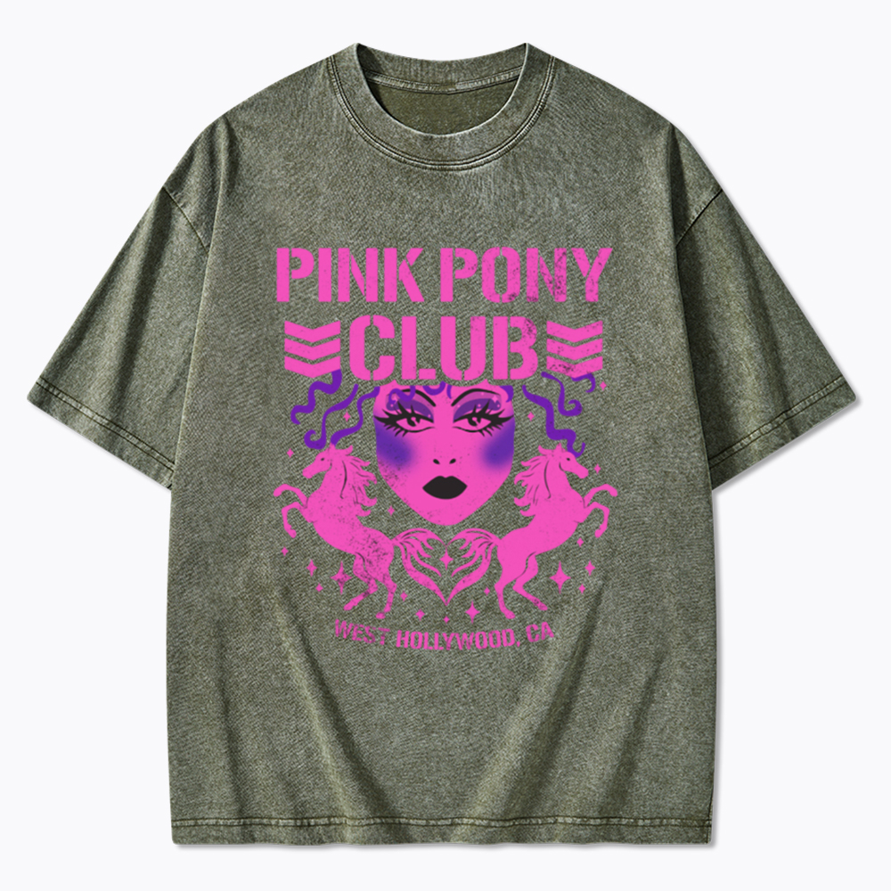 Pink Pony Bullet Club Washed T-Shirt