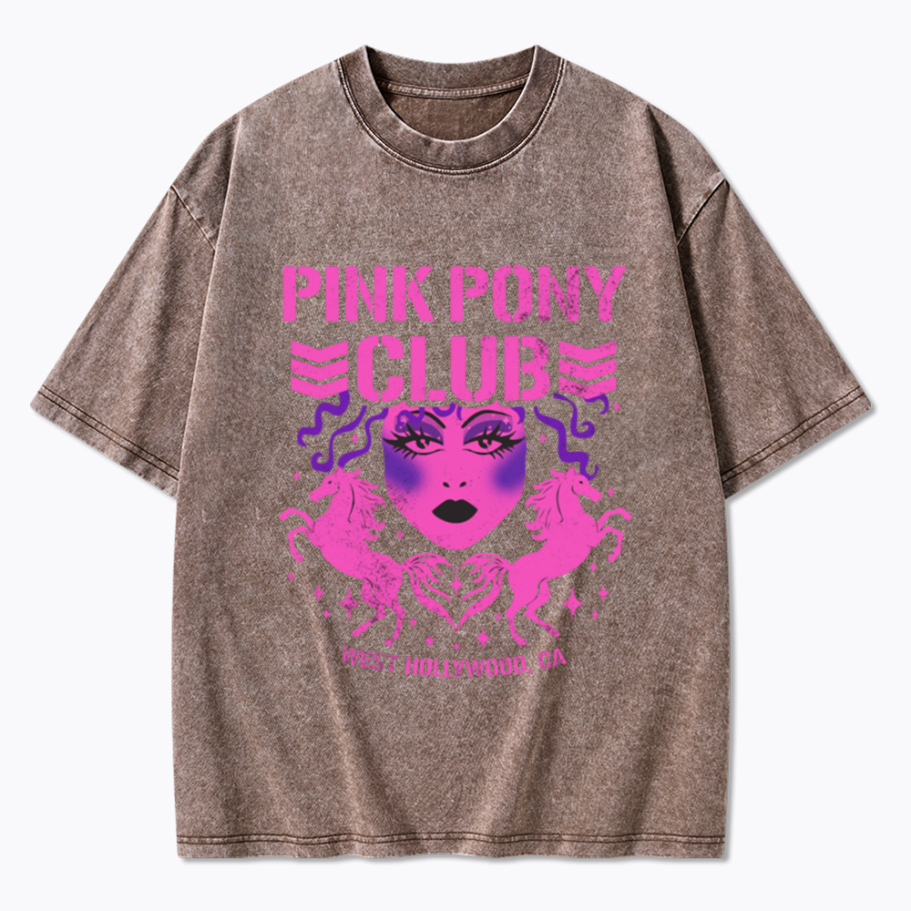 Pink Pony Bullet Club Washed T-Shirt