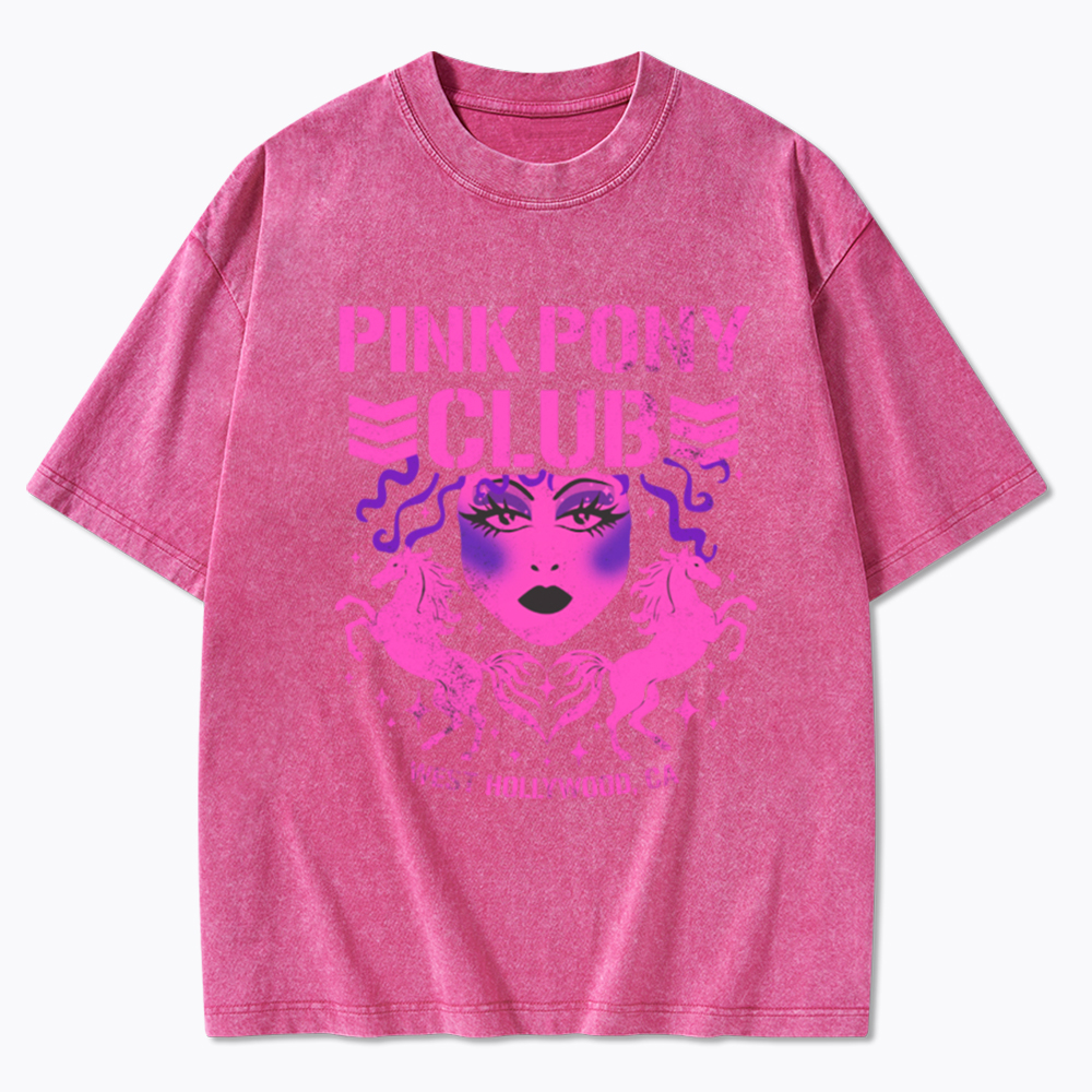 Pink Pony Bullet Club Washed T-Shirt