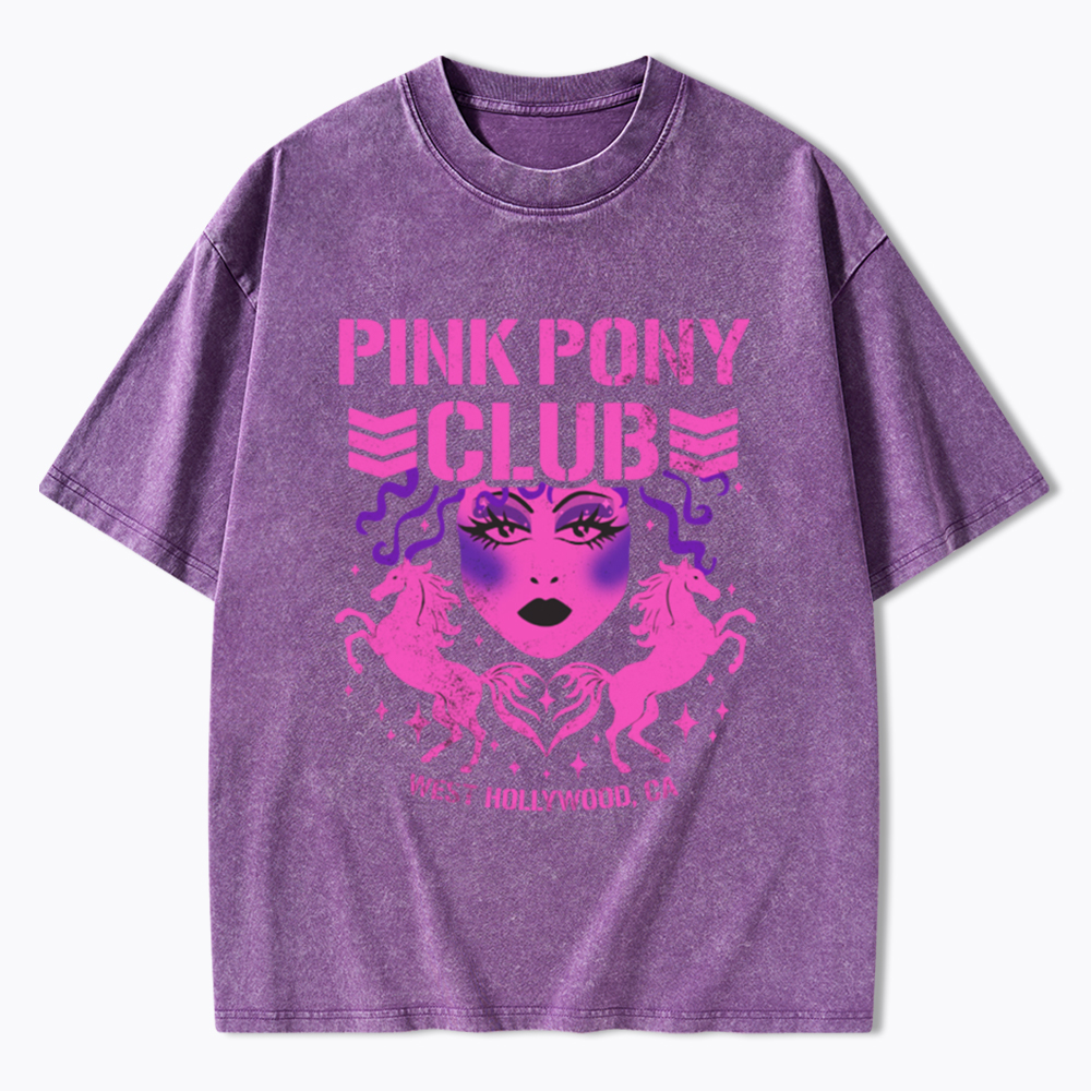 Pink Pony Bullet Club Washed T-Shirt