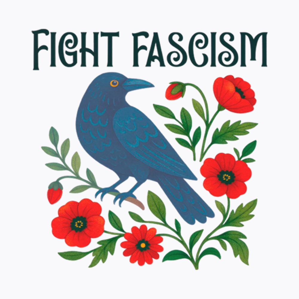 Floral Protest Resistance Washed T-Shirt