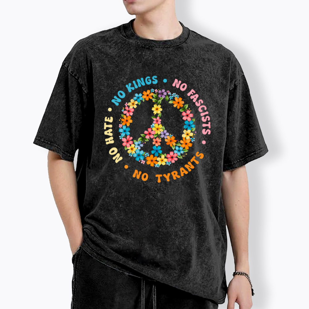 No Hate No Kings Washed T-Shirt
