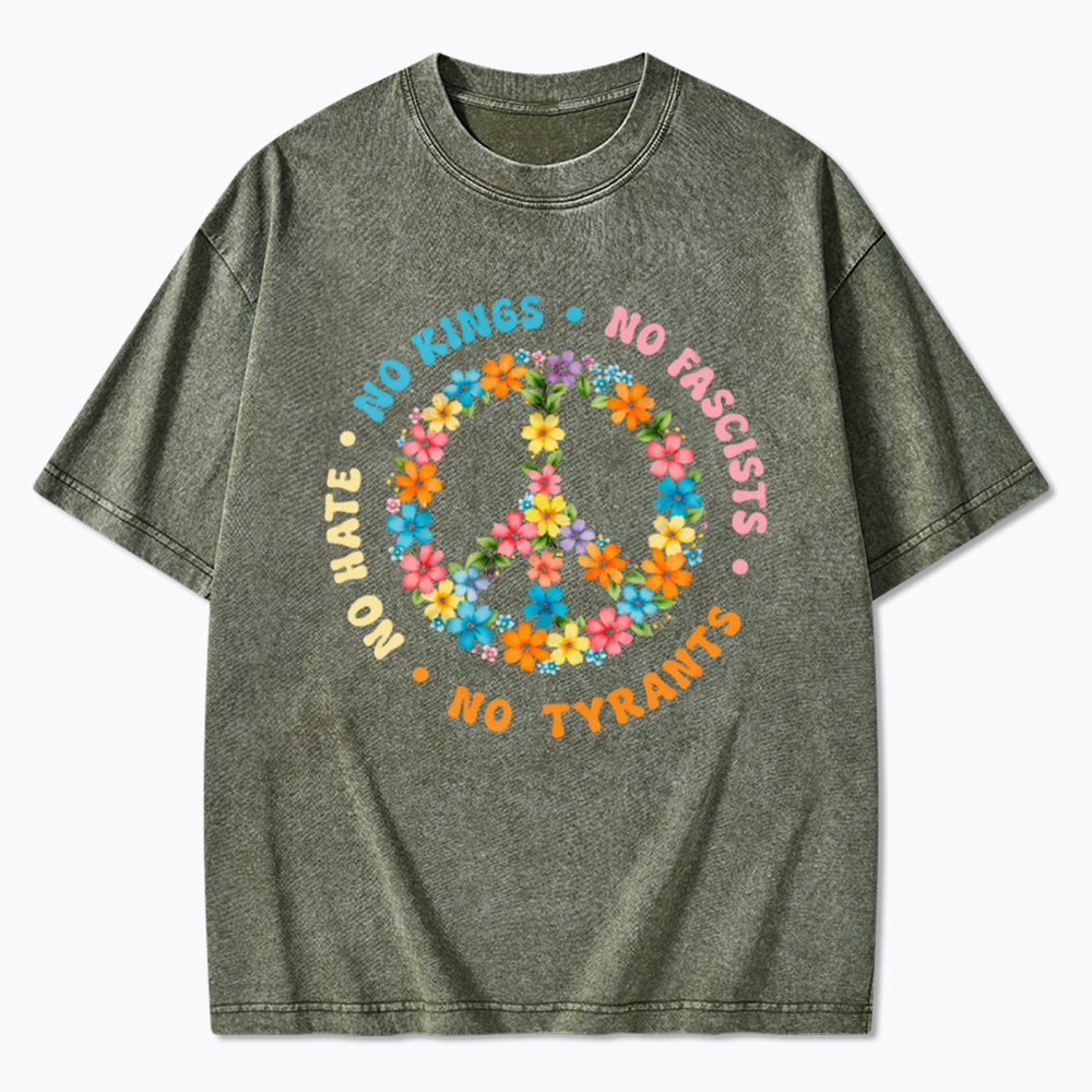 No Hate No Kings Washed T-Shirt