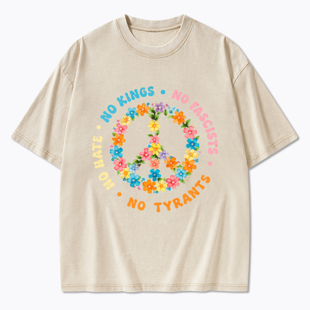 No Hate No Kings Washed T-Shirt