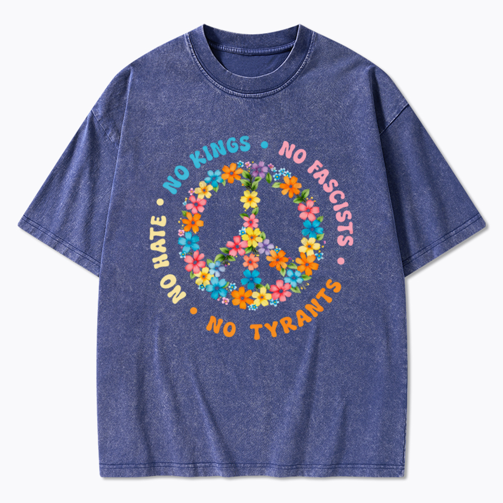 No Hate No Kings Washed T-Shirt