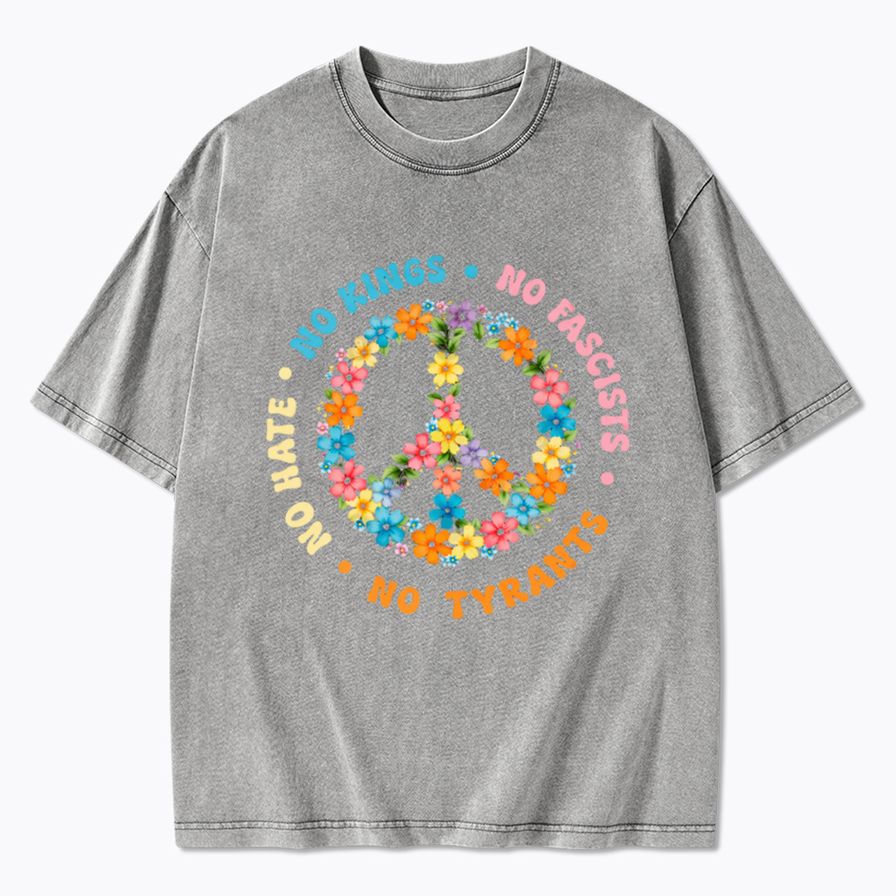 No Hate No Kings Washed T-Shirt