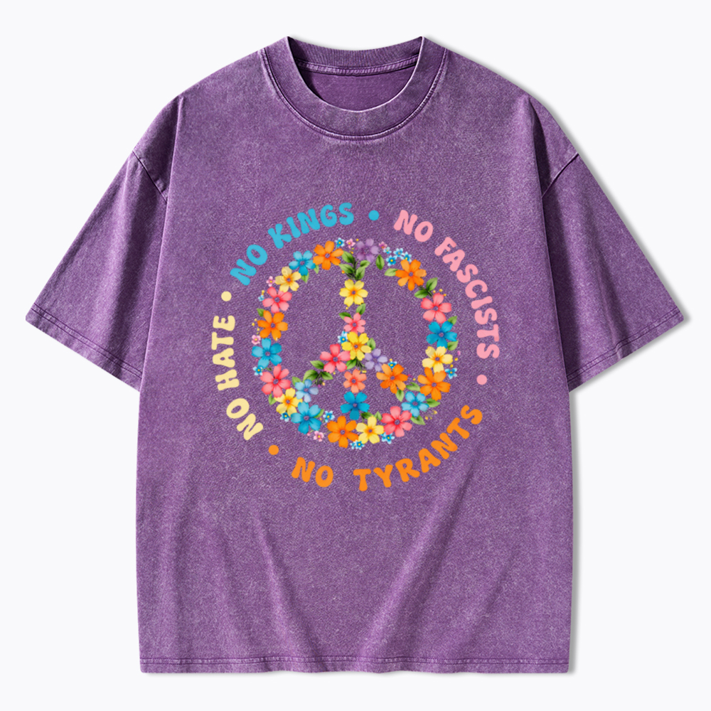 No Hate No Kings Washed T-Shirt
