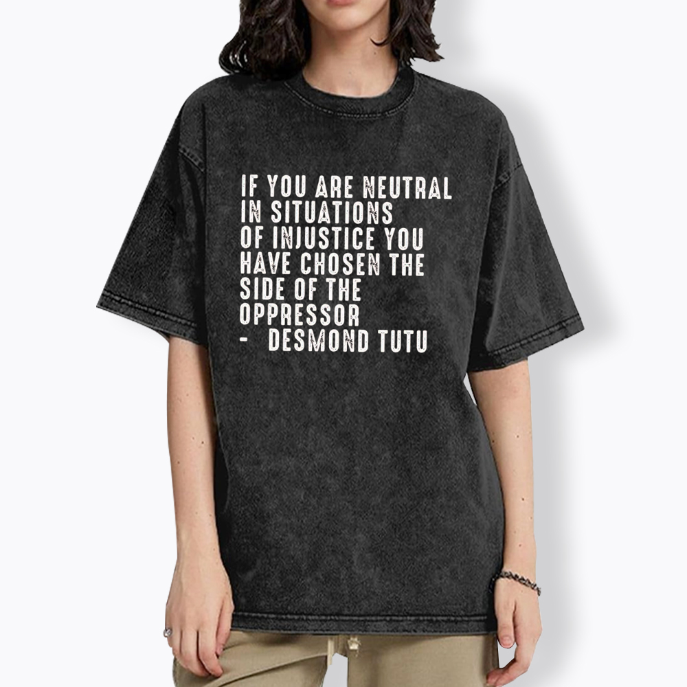 Liberal Feminist Human Rights Washed T-Shirt
