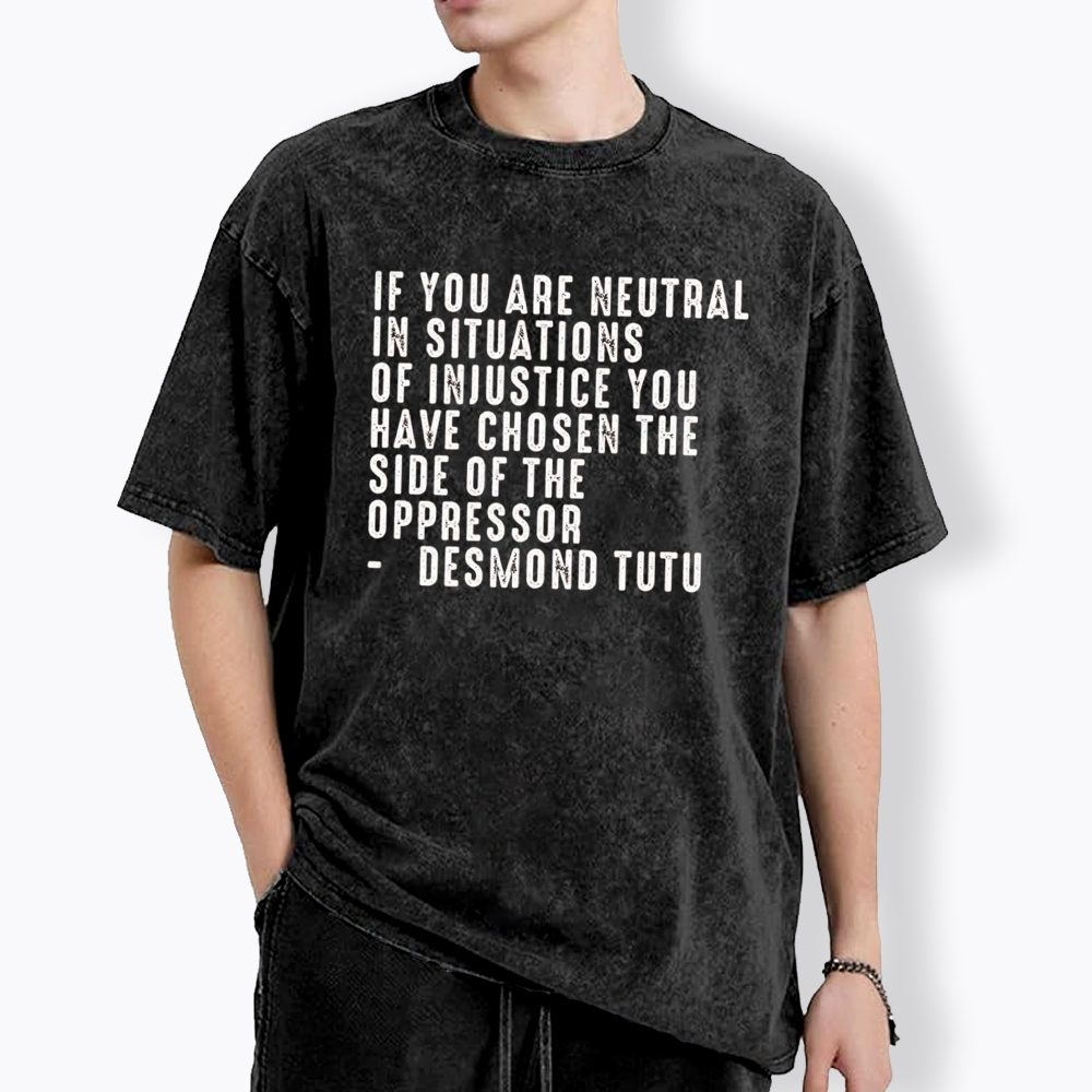 Liberal Feminist Human Rights Washed T-Shirt