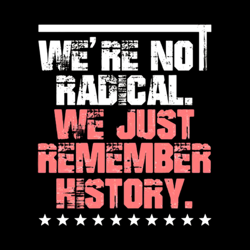 We Are Not Radical Just Remember History Washed T-Shirt