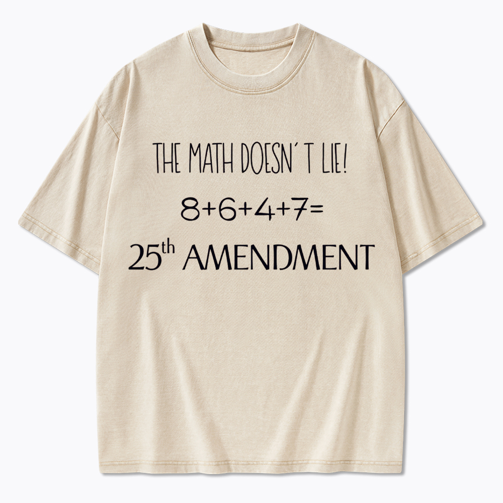 The Math Doesn't Lie Washed T-Shirt