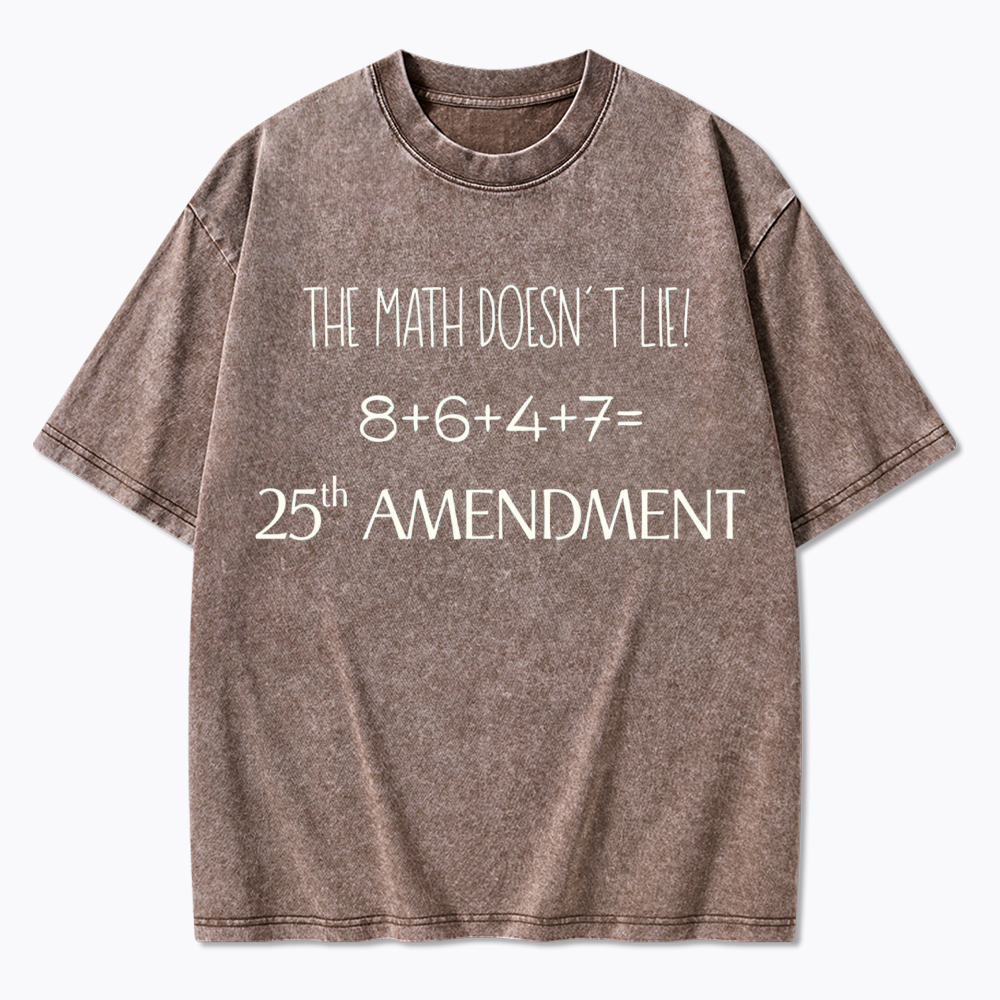 The Math Doesn't Lie Washed T-Shirt