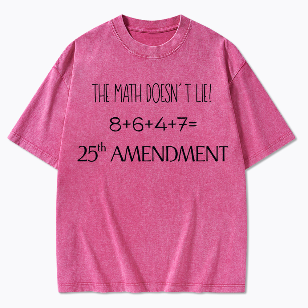 The Math Doesn't Lie Washed T-Shirt