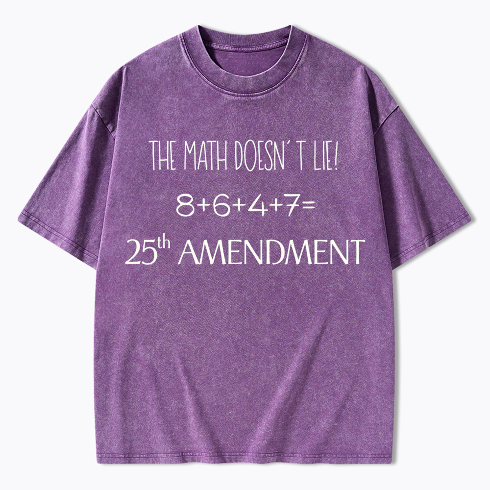 The Math Doesn't Lie Washed T-Shirt