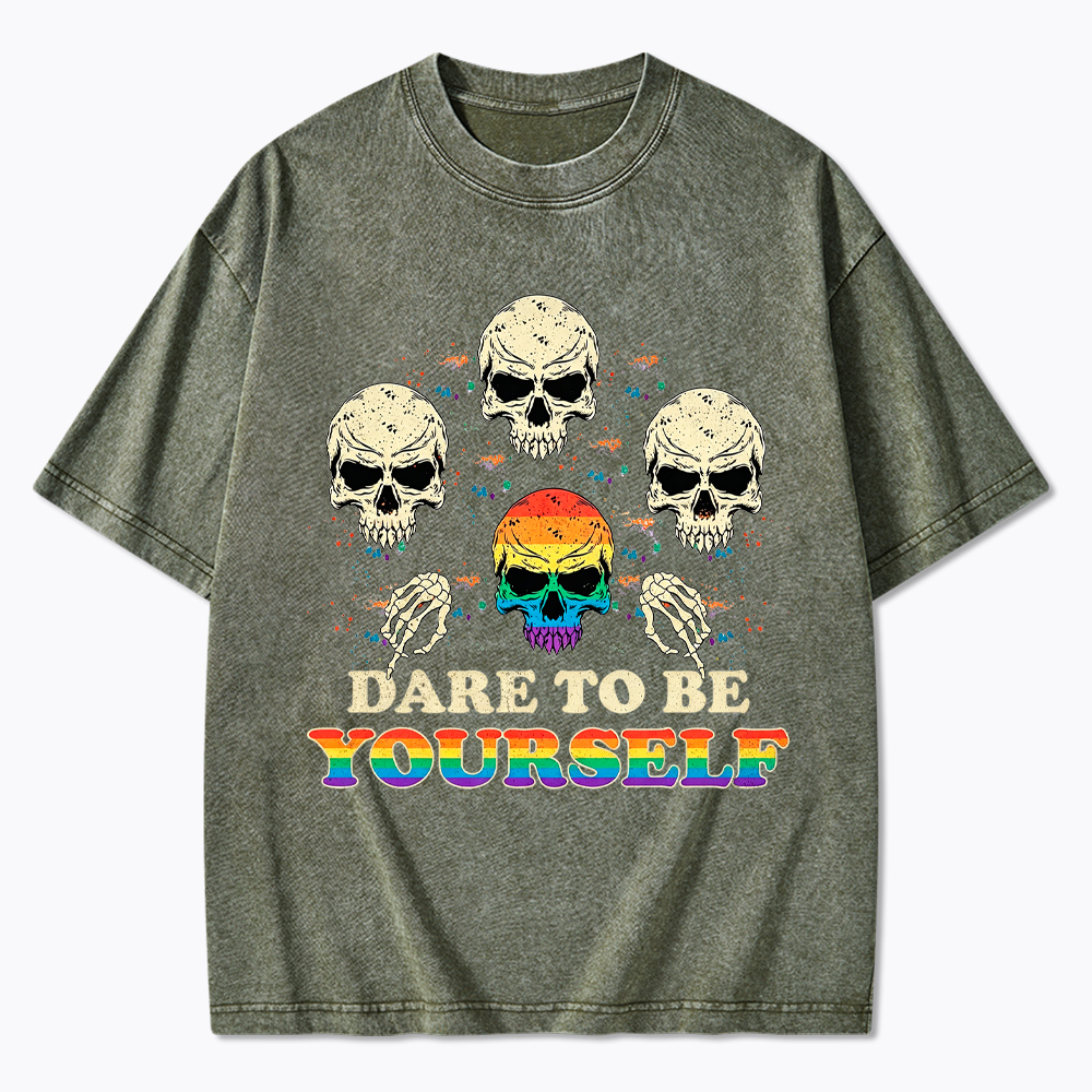 Dare to be Yourself Washed T-Shirt