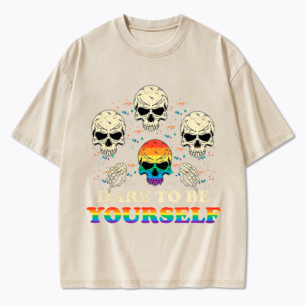 Dare to be Yourself Washed T-Shirt