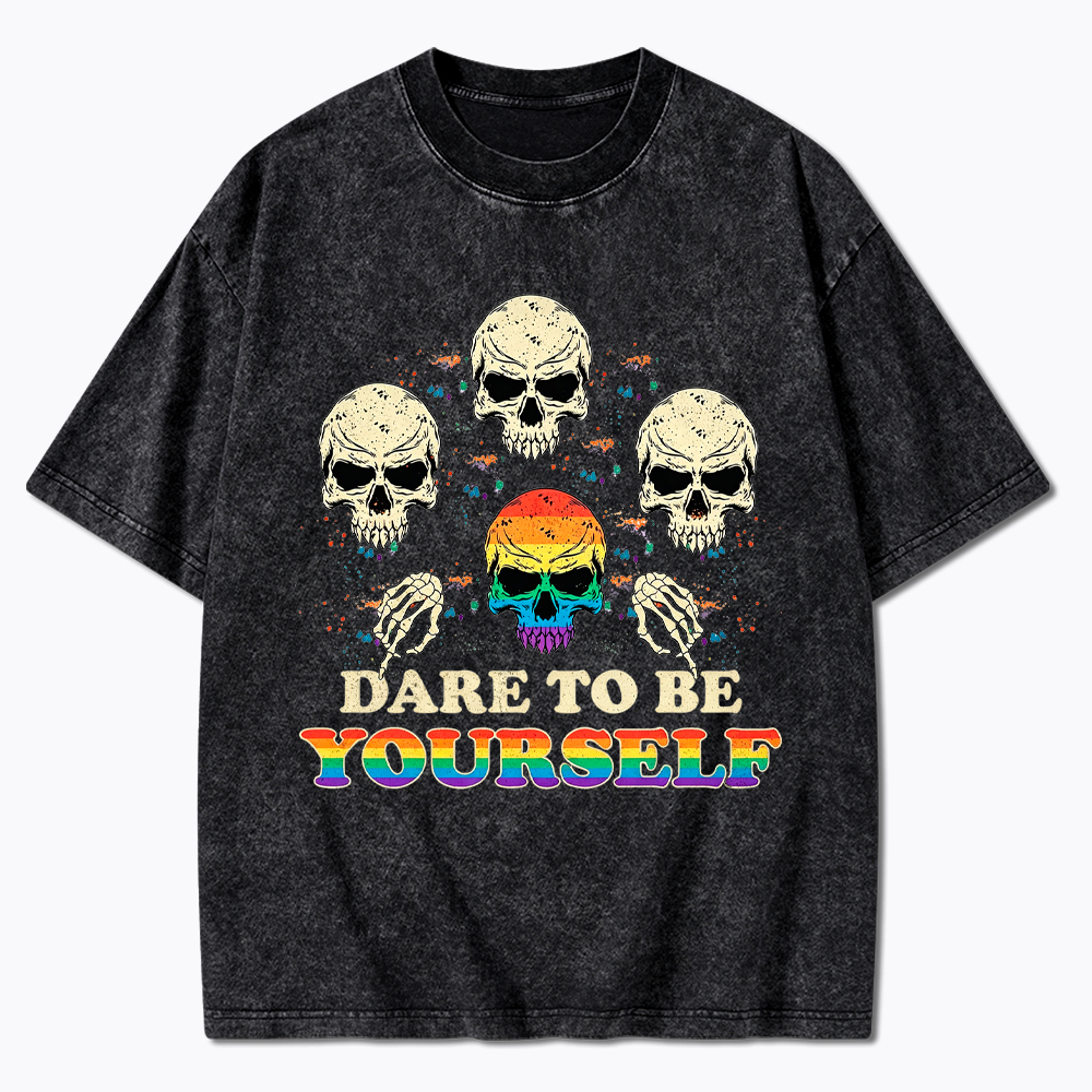 Dare to be Yourself Washed T-Shirt