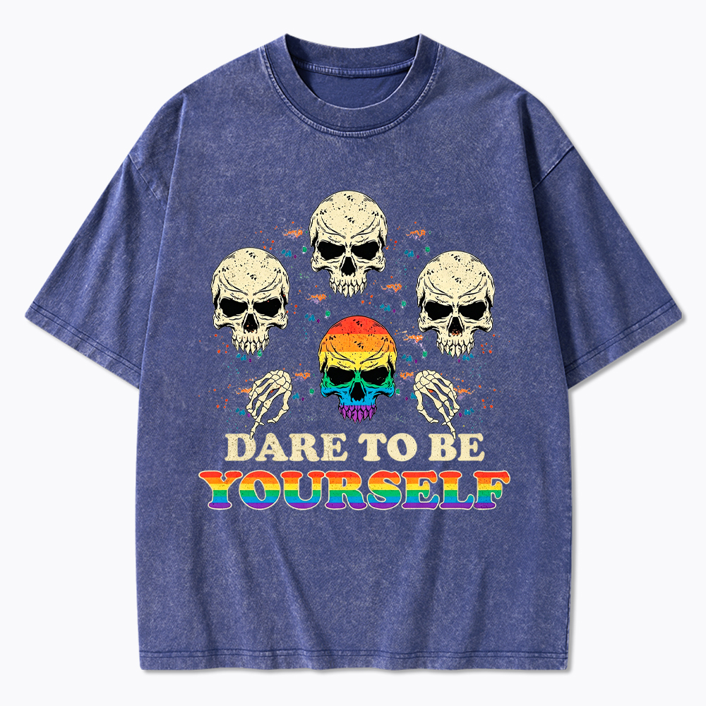 Dare to be Yourself Washed T-Shirt