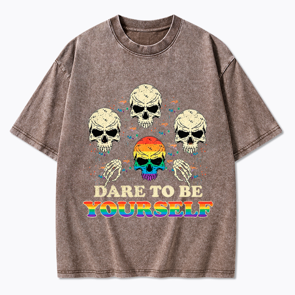 Dare to be Yourself Washed T-Shirt