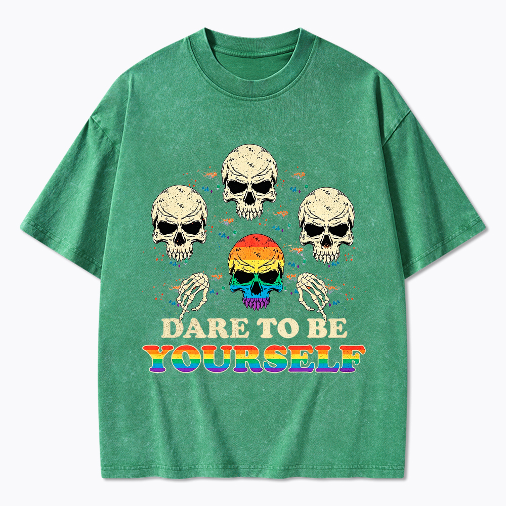 Dare to be Yourself Washed T-Shirt